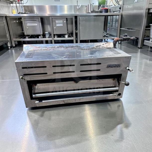 Imperial Range IRSB-36NG Salamander Broiler, 36" Infrared, Natural Gas, Heavy Duty, Tested, Elite Condition, Model IMP-L-SAL-0896.