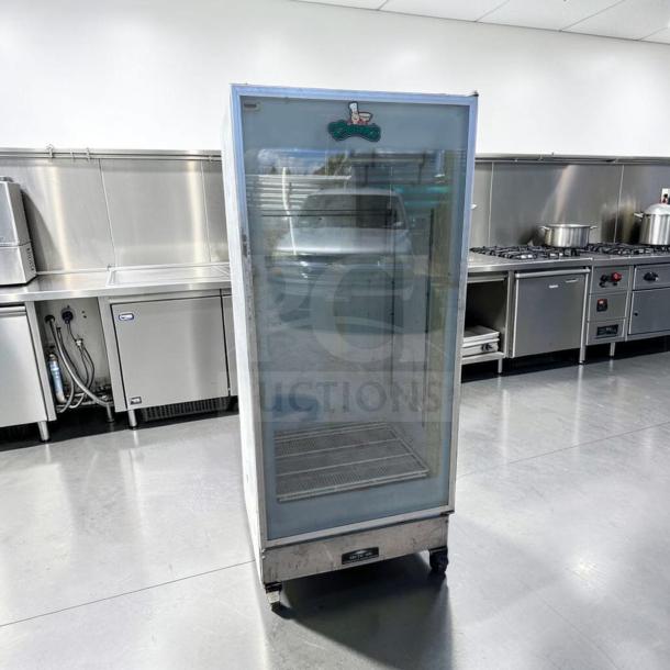 Arctic Air GDR22 1 Door Glass Merchandiser Refrigerator, commercial display cooler, excellent condition, fully tested.