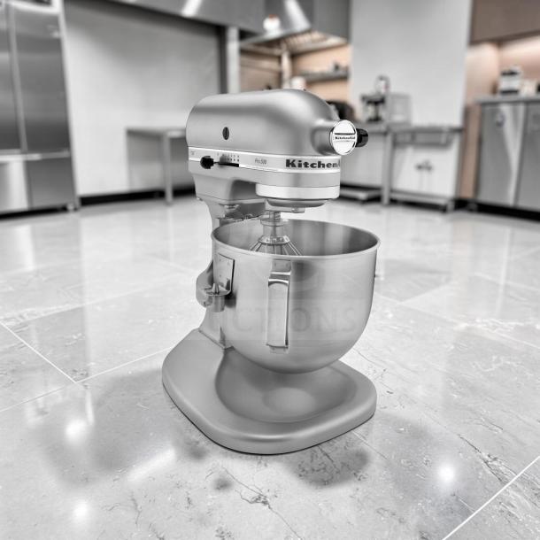 KitchenAid Pro 500 Series 5 Qt Bowl-Lift Stand Mixer, silver, top-tier condition, fully tested, heavy-duty dough mixer.