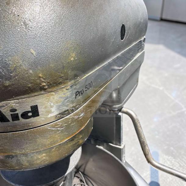 KitchenAid Pro 500 Series mixer in top-tier condition, bowl-lift design, tested and operational, showing Pro 500 label.