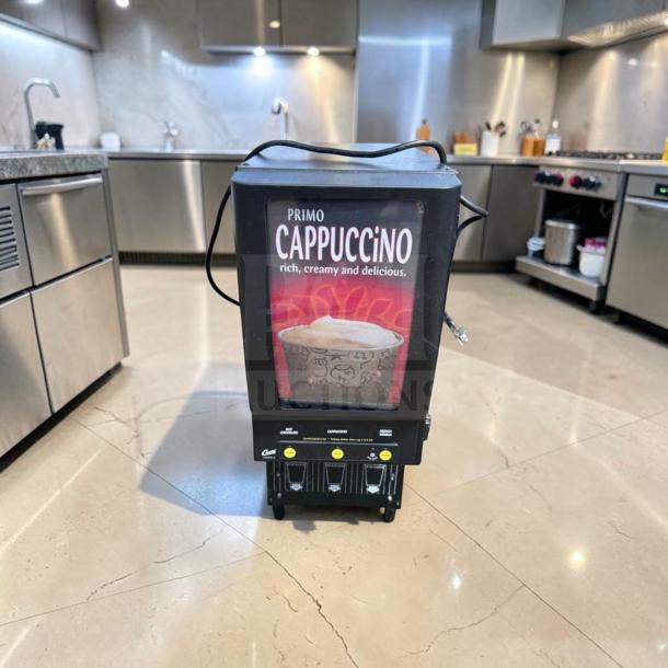 Wilbur Curtis CAFEPC3CS10000 3-Station Cappuccino Dispenser, superior condition, fully tested, commercial use.