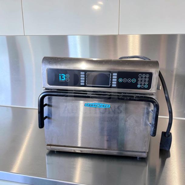 TurboChef i3 High-Speed Commercial Oven, elite condition, rapid cook countertop model, touch control, fully tested.