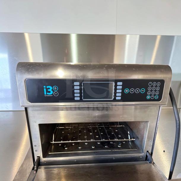 TurboChef i3 high-speed commercial oven, stainless steel, touch control panel, excellent condition, fully tested and operational.