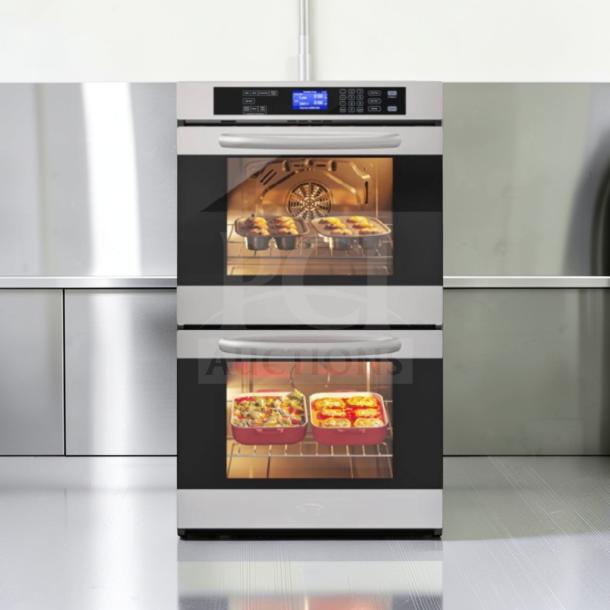 Brand new KoolMore KM-WO30D-SS 30" electric double wall oven, stainless steel, never used, scratch & dent, digital control panel.