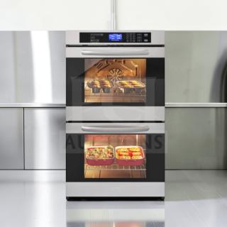 Brand new KoolMore KM-WO30D-SS 30" electric double wall oven, stainless steel, never used, scratch & dent, digital control panel.