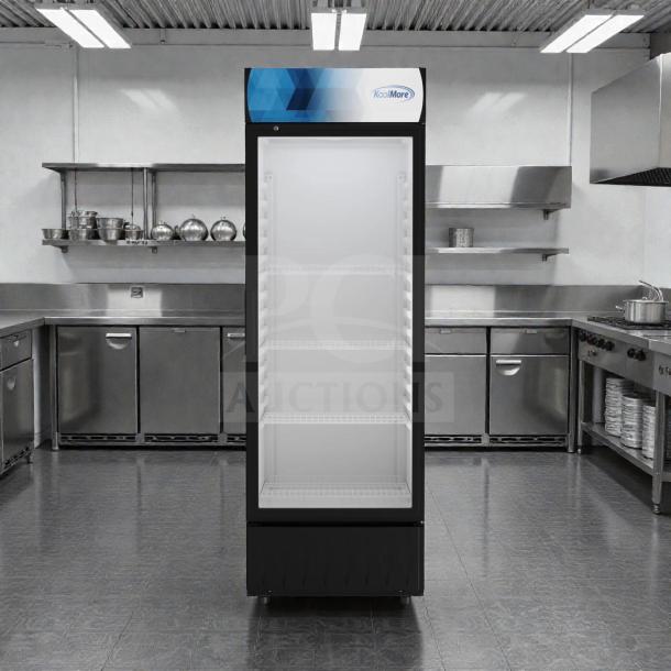 Brand new KoolMore MDR-1GD-12C glass merchandiser refrigerator, 12 Cu. Ft., 24 in., ETL Listed, premium condition.