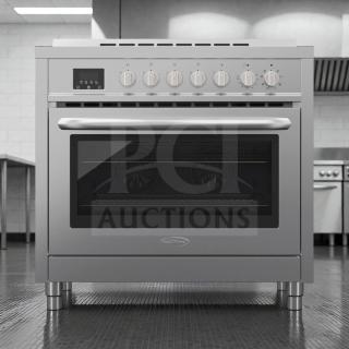Brand new KoolMore KM-FR36EE-SS 36" electric range, stainless steel, 4.3 cu. ft., UL certified, in original box.