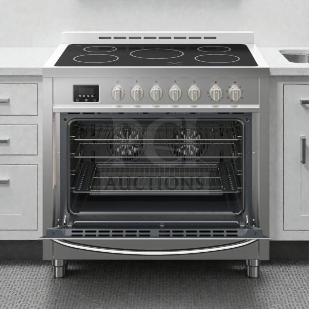 Brand new KoolMore KM-FR36EE-SS 36" stainless steel electric range, 4.3 cu. ft., UL Certified, premium condition.