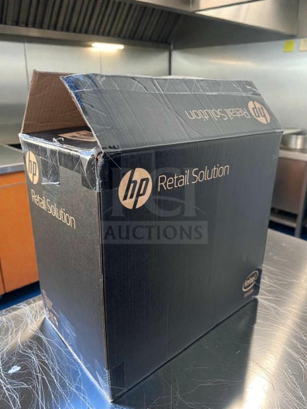 Brand new HP Engage One AIO POS System in original box. Model 145, commercial touchscreen, UL Listed, Intel Inside.
