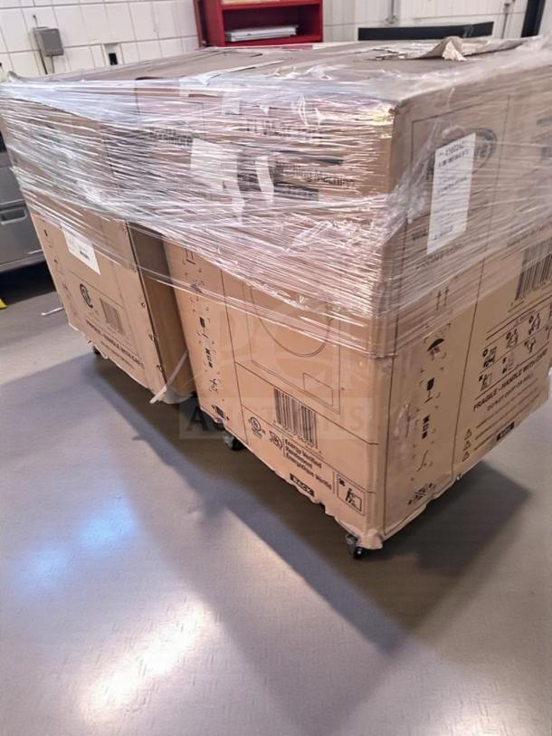 Brand new KoolMore FLW-3CWH commercial washer, 3.0 cu. ft., in original box, UL listed, never used, wrapped in plastic.