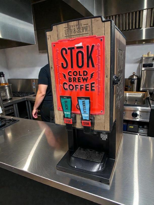 Outstanding condition STōK Cold Brew Coffee commercial dispenser by Creamiser Products, model 230. Fully tested, 110V/single phase.