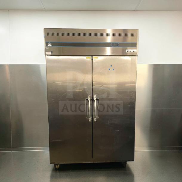 Everest ESR Series commercial reach-in refrigerator, stainless steel, premium condition, model EVR-L-REF-0114, 115V/single phase.