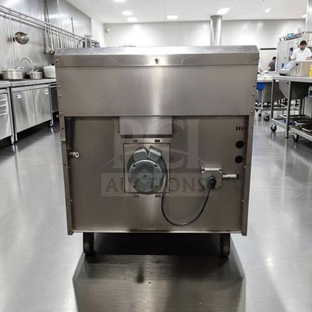 Back view of Jade JTRH-6-36C commercial gas range with oven, stainless steel, excellent condition, fully tested, model details visible.