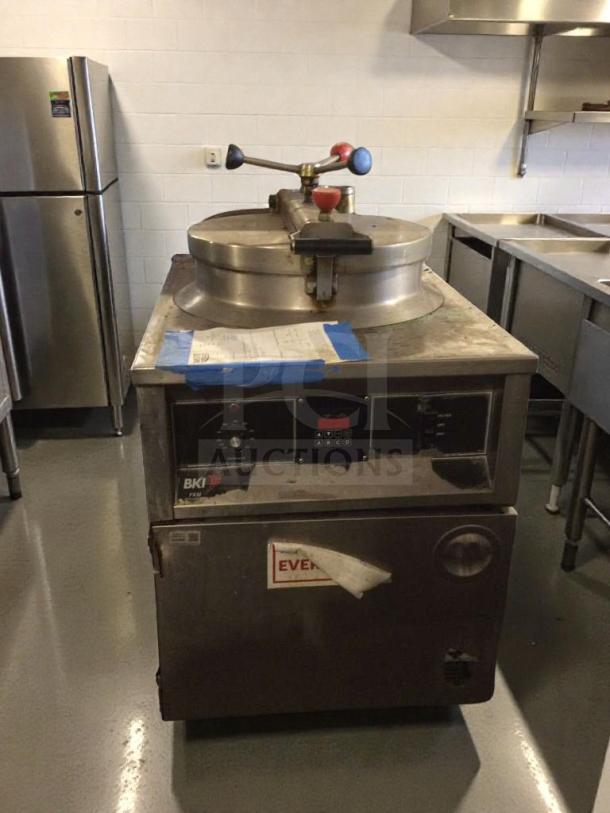 BKI Commercial Pressure Fryer, floor model, stainless steel, fully tested, premium condition, model BKI-L-PFR-0278.