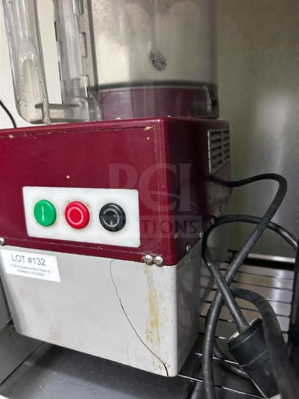 Commercial food processor with bowl and lid assembly, NSF approved, fully inspected, excellent condition, model FP-S-BOWL-0372.