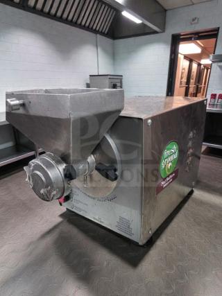 Pristine Olde Tyme PN2 Nut Butter Grinder by Hampton Farms, UL Listed, fully operational, stainless steel, fresh ground label.