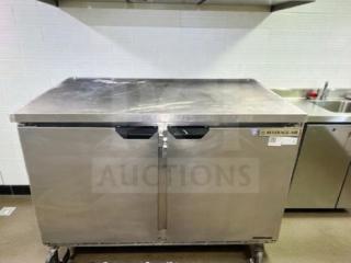 Beverage-Air WTR48A 48" commercial worktop refrigerator, outstanding condition, 115V, UL listed, fully tested, dual doors.