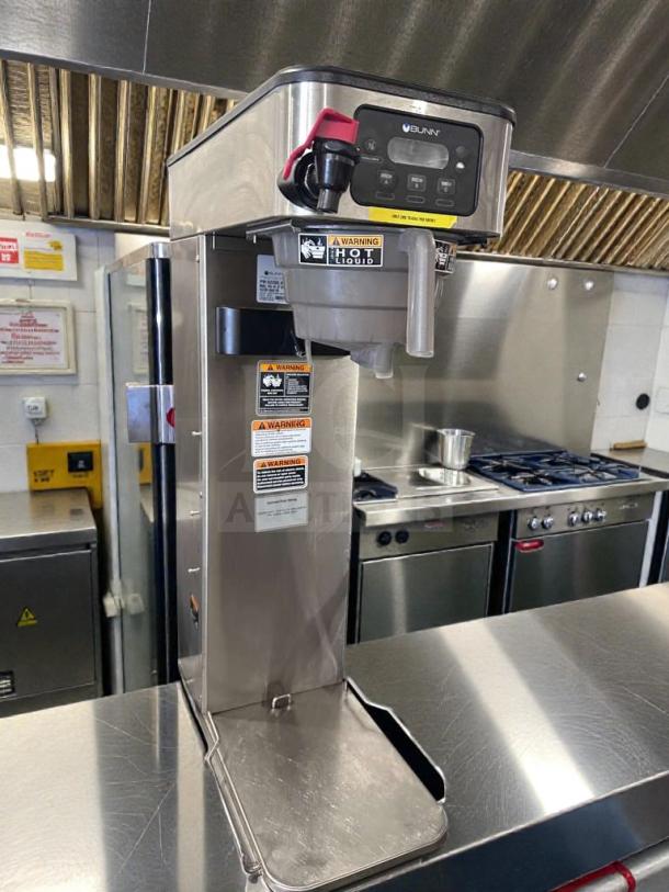 Bunn ITCB-DV 29” commercial coffee brewer. Digital controls, high-grade condition, 120V, UL listed, fully tested.