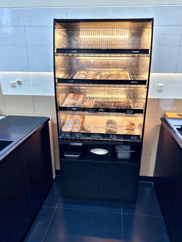 Turbo Air Refrigerated Bakery Display Case, outstanding condition, LED lit, model TA-L-BDC-0512, fully tested, commercial use.
