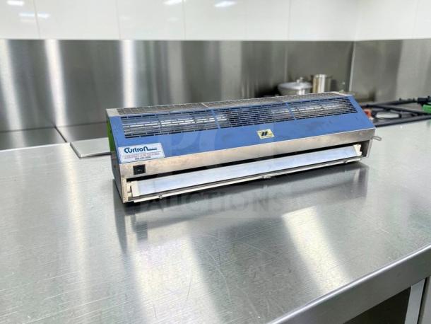 Superb Condition Curtain Products IBD-2-36-1-SS 36” Air Curtain. UL Listed, TMI Inc. label visible, fully tested.