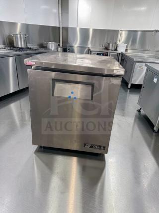 True TUC-27-LP 27” stainless steel undercounter refrigerator, excellent condition, fully tested, operational. Made in USA.