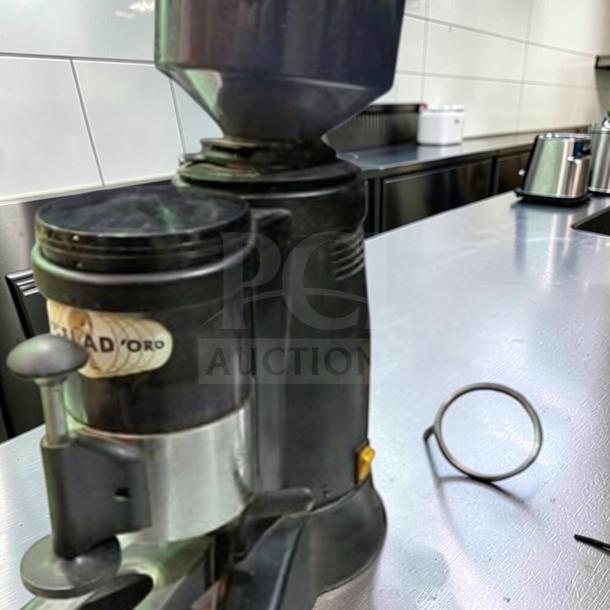 OBEL Mito ATR M64 commercial coffee grinder in exceptional condition, Italian burr model, 120V, fully tested.