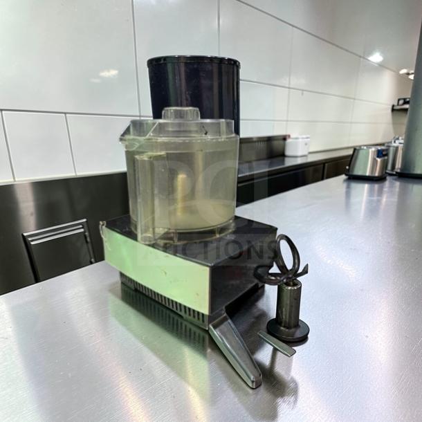 Cuisinart Custom 14 Food Processor, Type 33, high-grade condition, fully tested, operational, on stainless steel countertop.