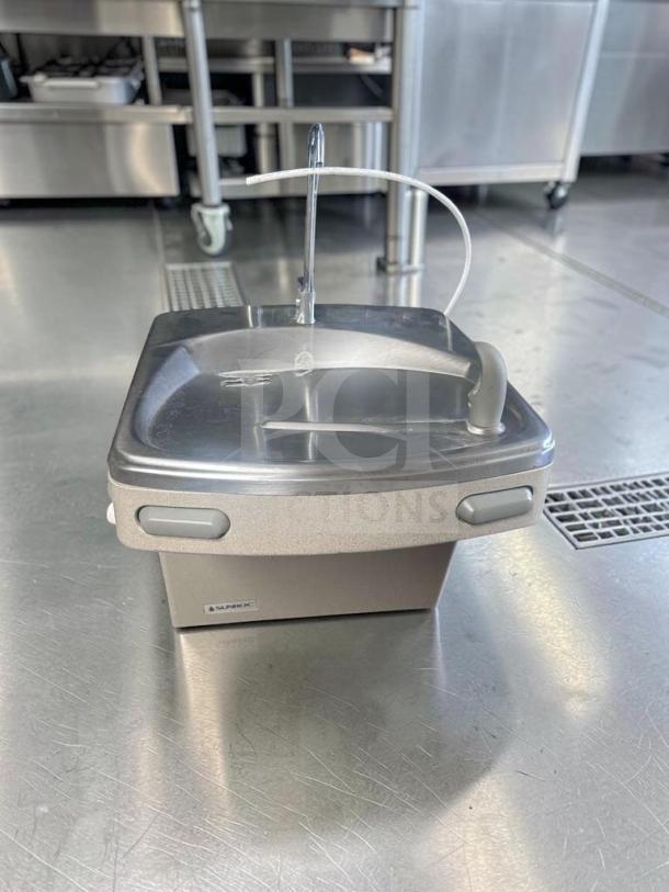 Sunroc ADA8ACB drinking fountain, stainless steel, ADA compliant, 8 GPH, excellent condition, fully operational.