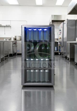 Danby DBC120BLS-3 3.5 Cu. Ft. beverage center, glass door, freestanding, outstanding condition, fully tested, 115V.