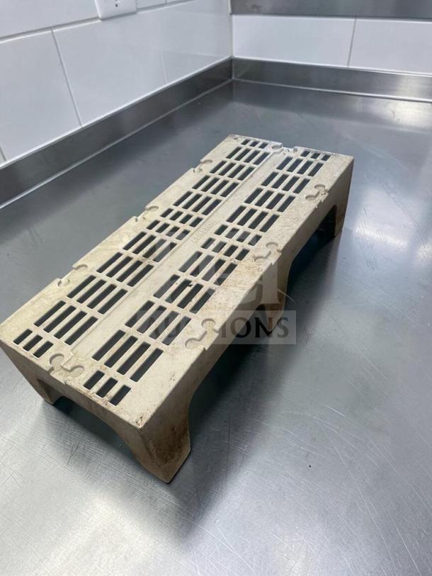 Superior Condition Cambro IBS Dunnage Rack, 12"x48"x21", heavy-duty polypropylene, 3,000 lb capacity, inspected.