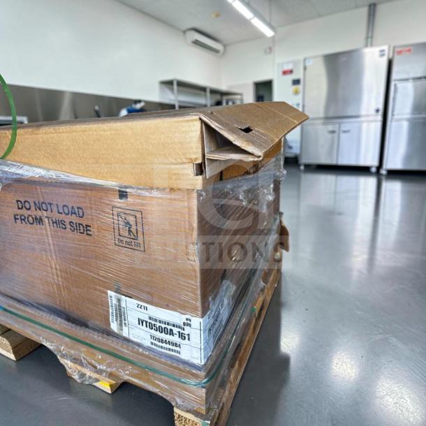 Brand new Manitowoc IYT0500A 30" air-cooled ice machine, 550 lb capacity, boxed, UL listed, 115V/1PH.