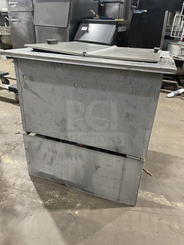 Randell Model 9552A stainless steel electric drop-in freezer, 115V, 60Hz, 1 phase, used condition, visible wear.