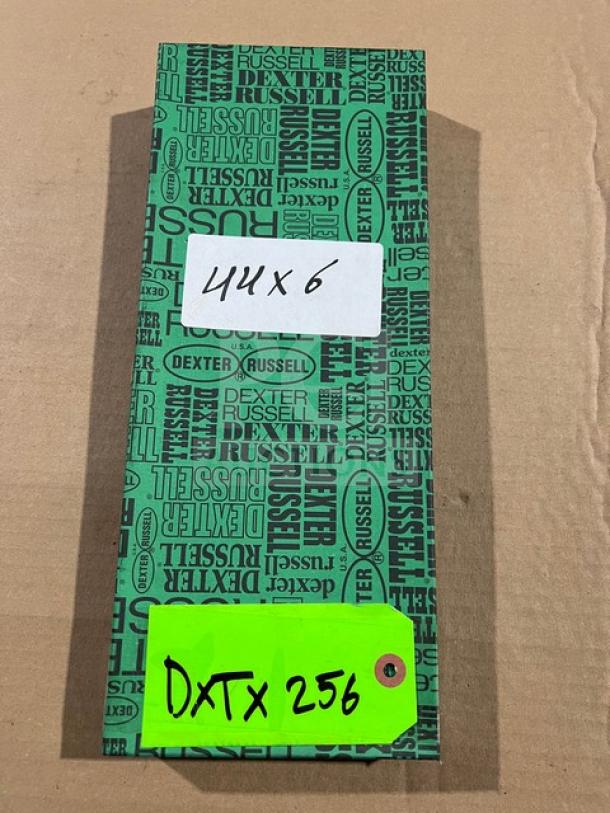 Dexter Russell Sani-Safe Series 16" Stainless Steel Paring Knife, Model S104B-PCP, in box with black grip handle.