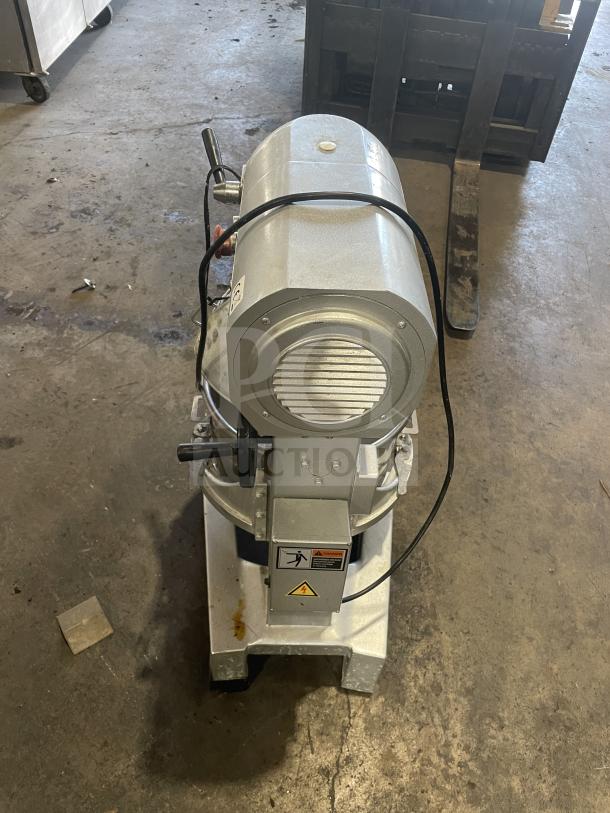 Commercial floor style planetary mixer, Model B3OB, with stainless steel bowl. Gear driven, 110V 1 Phase, SN: 2101037.