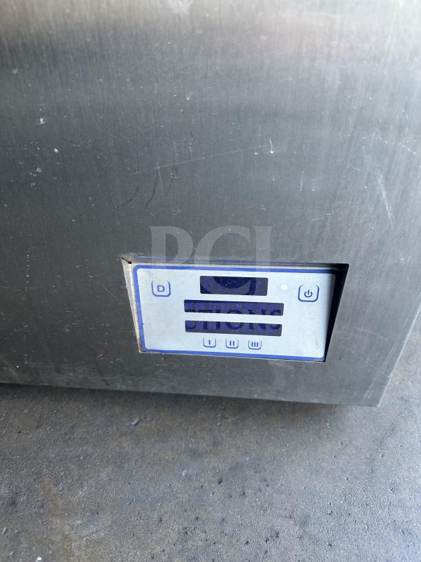 Jackson DishStar Series stainless steel high-temp undercounter dishwasher, model DISHSTARHT, control panel shown.