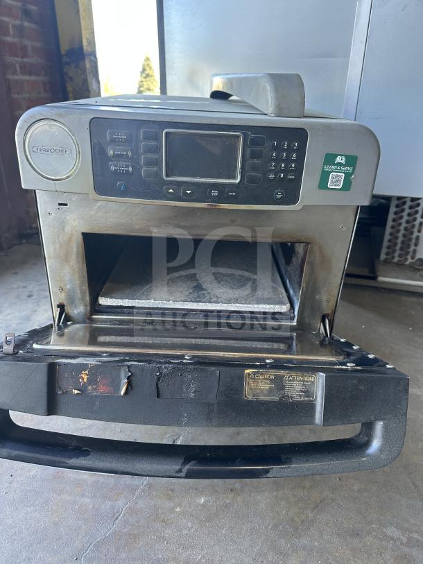 TurboChef ENC2 commercial rapid cook oven, electric, digital controls, 208/240V, 1 phase, on legs, used condition.