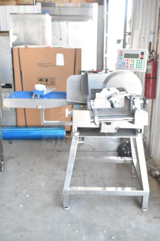 Jaccard Conveyor Commercial Floor Style Meat Slicer Stacker. 115 Volts, 1 Phase.