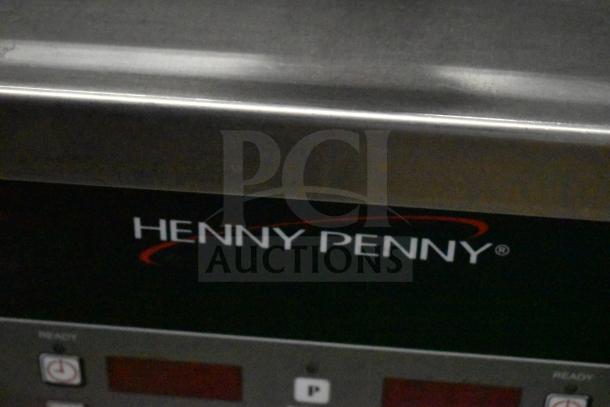 2023 Henny Penny 600 Commercial Gas Pressure Fryer, 80,000 BTU, with control panel, logo visible.