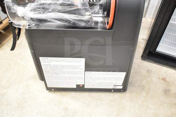 Brand new Narvon 378RBD3G3 commercial beverage dispenser, 3-gallon bowl, 115V, scratch and dent condition, labeling visible.