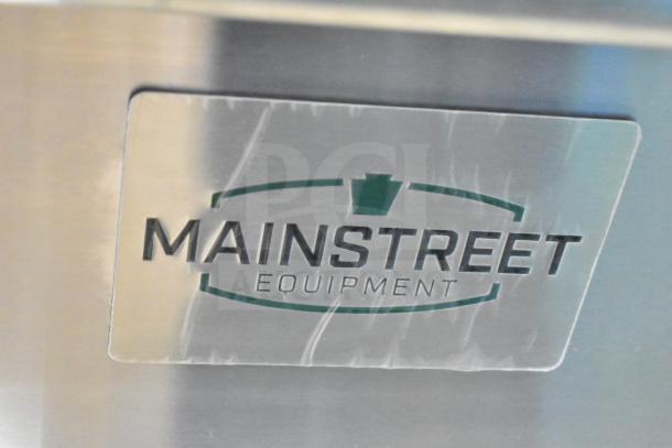 Mainstreet 541FF50N Stainless Steel Fryer, 50 lb., 120,000 BTU, brand new scratch and dent, commercial use, logo visible.