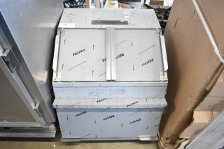 Brand new ServIt 423TCW26 26-gallon chip warmer. Scratch and dent model with protective stickers. 120V, 1 phase, first-in first-out design.