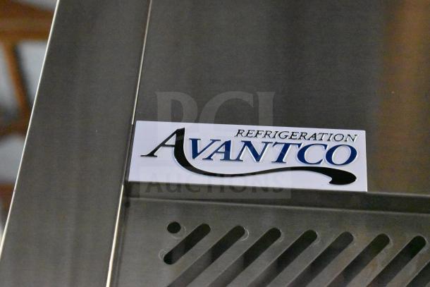 Brand new Avantco 178Z1RGHC commercial single door cooler, 2025 model. Features 115V, 1 phase. Scratch and dent marked.