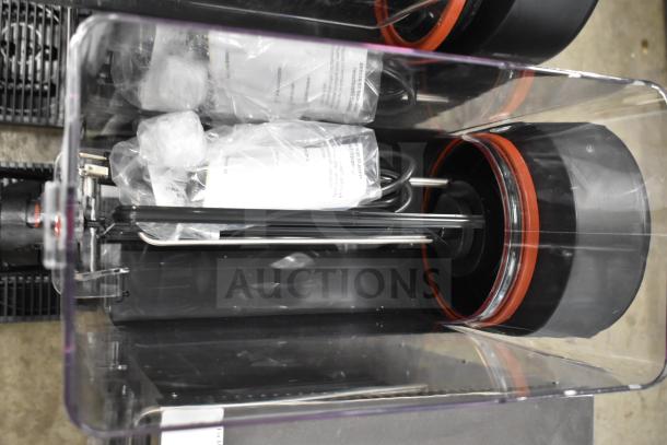 Brand new 378RBD5G1 5-gallon beverage dispenser, single bowl, scratch and dent condition, includes original packaging materials.