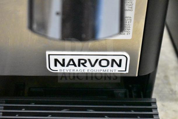 Brand new Narvon Double 3 Gallon Bowl Refrigerated Beverage Dispenser, 115V, model 378RBD3G2, scratch and dent condition.