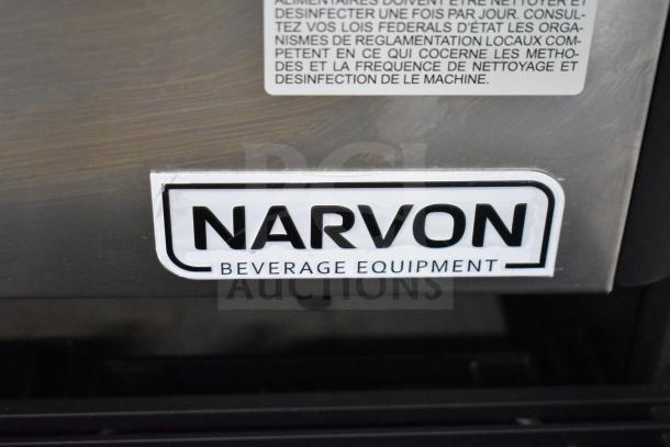 Narvon Beverage Dispenser label indicating "Narvon Beverage Equipment."