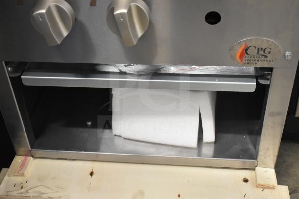 BRAND NEW SCRATCH AND DENT! Cooking Performance Group CPG-SP-18-N Natural Gas Stock Pot Range, 80,000 BTU, Model 351CPGSP18N.
