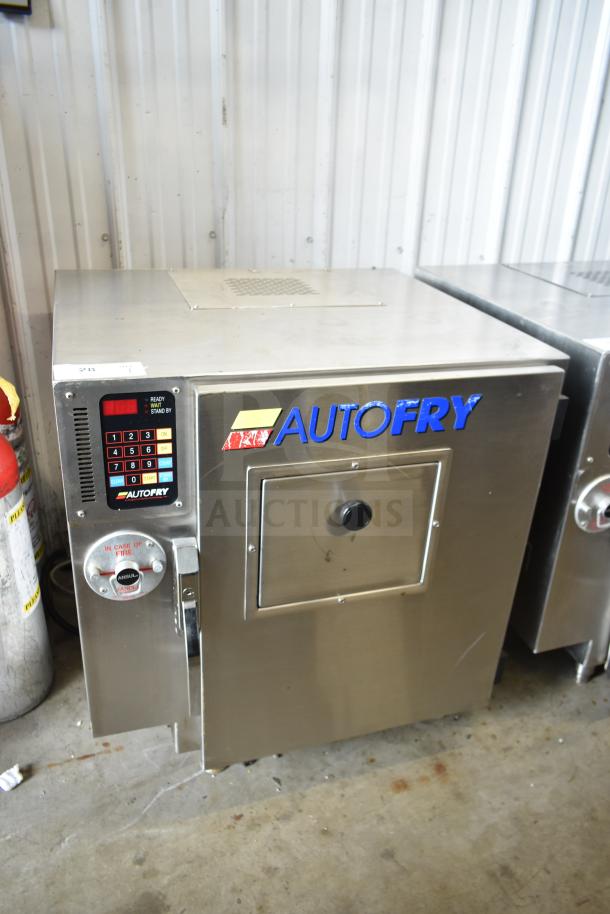 Autofry MTI-10 ventless electric fryer, stainless steel, 240V, 1 phase, front control panel, commercial use.