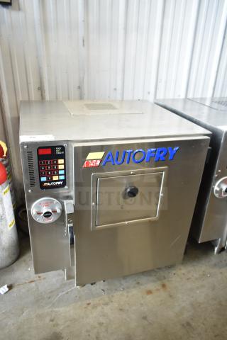 Autofry MTI-10 ventless electric fryer, stainless steel, 240V, 1 phase, front control panel, commercial use.