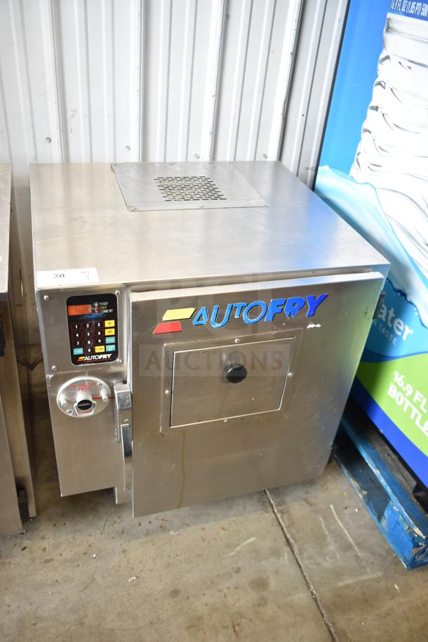 Autofry MTI-10 commercial ventless electric fryer, countertop model, stainless steel, 208V, 1 phase, with control panel.