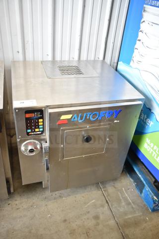 Autofry MTI-10 commercial ventless electric fryer, countertop model, stainless steel, 208V, 1 phase, with control panel.